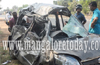 Kundapur : One dead, 3 injured  as cars collide near Kota
